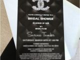Chanel themed Bridal Shower Invitations Chanel themed Bridal Shower Invitation