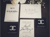 Chanel themed Bridal Shower Invitations Classy Black & White "coco Chanel Inspired Bridal Shower