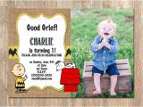 Charlie Brown 1st Birthday Invitations Items Similar to Charlie Brown Birthday Invitation