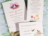 Cheap Love Bird Wedding Invitations Modern Love Birds with Heart Printable Wedding Invitations