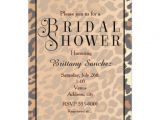 Cheetah Print Bridal Shower Invitations Leopard Print Cheetah Bridal Shower Invitation