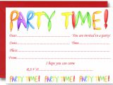 Childrens Party Invites Templates Uk Free Birthday Party Invites for Kids Free Printable