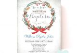 Christmas Baptism Invitations Christmas Holiday Baptism Invitation Custom Font Color