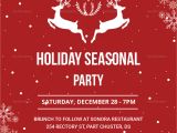 Christmas Party Invitation Template Publisher Festive Holiday Party Invitation Design Template In Psd