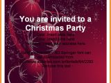 Christmas Party Invitation Template Word Free Word Christmas Party Invitation Templates