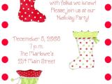 Christmas sock Exchange Party Invitation Christmas Stockings Party Invitations