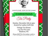 Christmas Tea Party Invitations Free Christmas Tea Party Invitation Printable Christmas