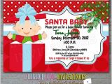 Christmas themed Baby Shower Invitations Christmas Baby Shower Invitations Product No 307 Santa