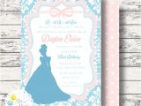 Cinderella Baby Shower Invitations Cinderella Inspired Invitation for Birthday Party by