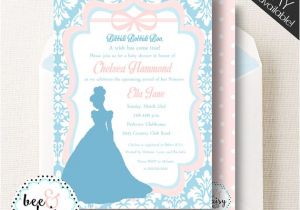 Cinderella Baby Shower Invitations Cinderella Shower Invitation Cinderella Birthday by