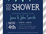 Co-ed Baby Shower Invite Co Ed Baby Shower Flags and Stripes Invitation Navy