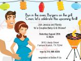 Co-ed Baby Shower Invite Retro Coed Baby Bbq Shower Invitation