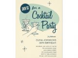 Cocktail Party Invitation Background Classic Birthday Cocktail Party Invitation Card with Beige