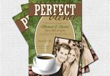 Coffee themed Bridal Shower Invitations Items Similar to Personalized Perfect Blend Coffee Bridal