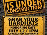 Construction themed Baby Shower Invitations Under Construction Baby Shower Invitation by Lyonsprints
