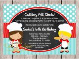 Cooking Party Invitation Template Free Little Chef Birthday Party Invitations
