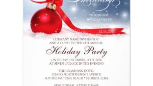 Corporate Christmas Party Invitations Free Templates Corporate Holiday Party Invitation Template Zazzle Com