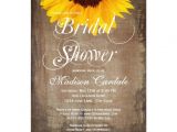 Country Bridal Shower Invitations Cheap Rustic Country Sunflower Bridal Shower Invitations