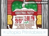 Country Christmas Party Invitations Cowboy Christmas Invitation Country Western theme Holiday