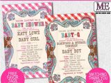 Country themed Baby Shower Invitations Country Baby Shower Invitations by Metro Designs Graphic