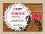Cowboy themed Baby Shower Invitations Chandeliers & Pendant Lights