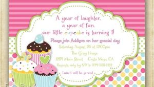 Cupcake Party Invitation Wording Cupcake Birthday Invitations Ideas for Her Bagvania Free