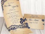 Custom Seal and Send Wedding Invitations Elegant Lace Seal and Send Wedding Invitation by