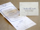 Custom Seal and Send Wedding Invitations Seal and Send Wedding Invitation Birch Tree by