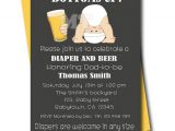 Daddy Baby Shower Invitations Beer and Diaper Baby Shower Invitation Chalkboard Dad Baby