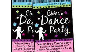 Dance Party Invitations Templates Cupcake Cutiees Dance Party Invites and Printable Party Store