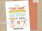Date Night themed Bridal Shower Invitations Date Night themed Couples Shower Invitation Bridal Shower