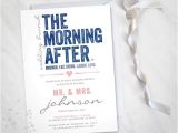 Day after Wedding Party Invitations the Morning after – Wedding Brunch Invitation Digital