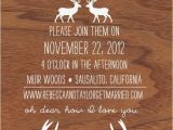 Deer Antler Wedding Invitations Items Similar to Oh Dear Deer Woodgrain and Antler