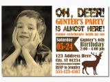 Deer Hunting Birthday Party Invitations Deer Hunting Birthday Invitation Camo by Puggyprints On Etsy