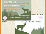 Deer Hunting Birthday Party Invitations Deer Hunting Birthday Party Invitation Buck Elk Hunting