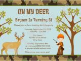 Deer Hunting Birthday Party Invitations Items Similar to Hunting Camo Deer Birthday Party