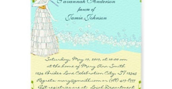 Destination Wedding Bridal Shower Invitations Destination Wedding Bridal Shower Invitations 5" X 7