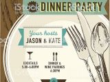 Dinner Party Invitation Template Vertical Elegant Dinner Party Invitation Design Template