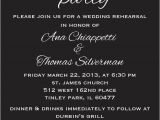 Dinner Party Invitation Text Message Items Similar to Rehearsal Dinner Party Invite Custom