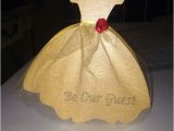 Disney Belle Bridal Shower Invitations Handmade Belle Invites for A Beauty and the Beast themed