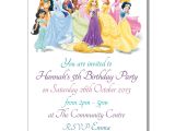 Disney Princess Birthday Invitations Free Templates Disney Princesses Birthday Invitations Disney Princess