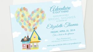 Disney Up Bridal Shower Invitations Disney Up Wedding Bridal or Baby Shower Custom by theinkedleaf