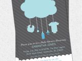 Diy Baby Shower Invitations for Boys Popular Items for Rain Image