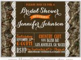 Diy Camo Wedding Invitations Camo Bridal Shower Invitation Lace Wedding Hunting