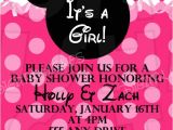 Diy Minnie Mouse Baby Shower Invitations Diy Printable Minnie Mouse Baby Girl Shower Invitation
