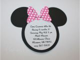 Diy Minnie Mouse Baby Shower Invitations Homemade Minnie Mouse Invitations Template Resume Builder