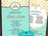 Diy Quinceanera Invitations Gold and Teal Quinceanera Invitation Set Printable Diy Print