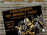 Diy Transformer Birthday Invitations Transformer Birthday Invitation Diy Custom order