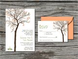 Diy Tree Wedding Invitations Wedding Invitation Diy Invite and Rsvp Heart Tree