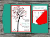Diy Tree Wedding Invitations Wedding Invitation Diy Pocketfold Heart Tree Printable